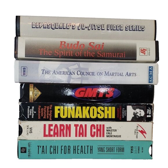 Martial Arts VHS Lot 7 Tai Chi Kung Fu Karate Self Defense Training Samurai - Picture 1 of 9